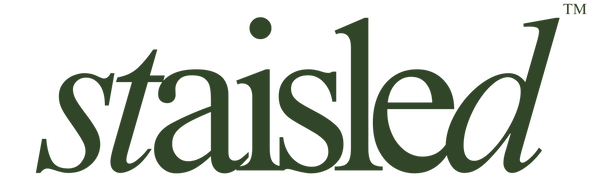 Logo of 'staisled' with a green font on a white background